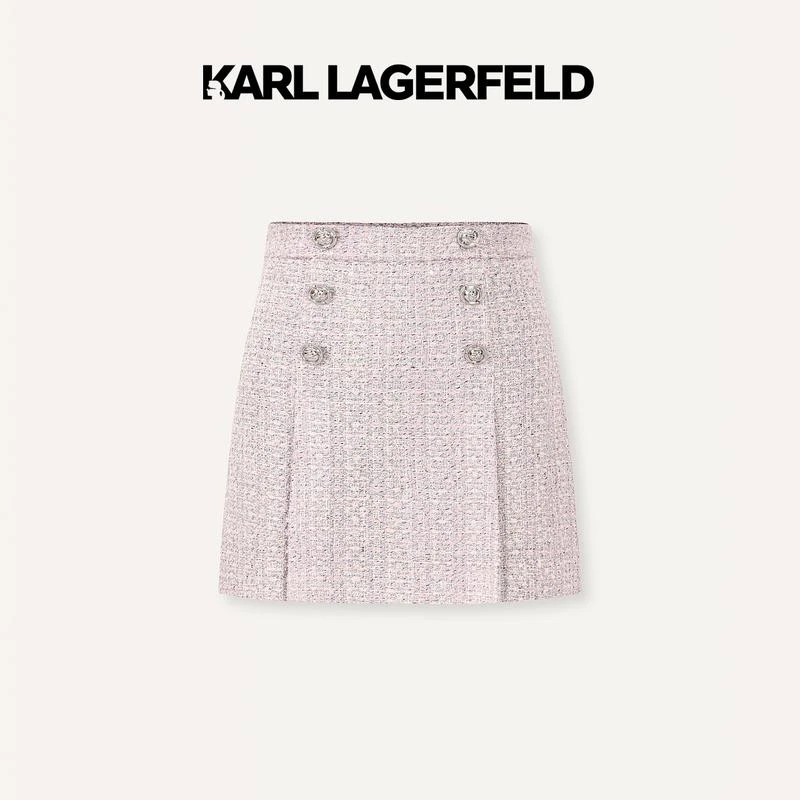 【大可专属】KARLLAGERFELD2024春花呢双排扣半裙E41W1003