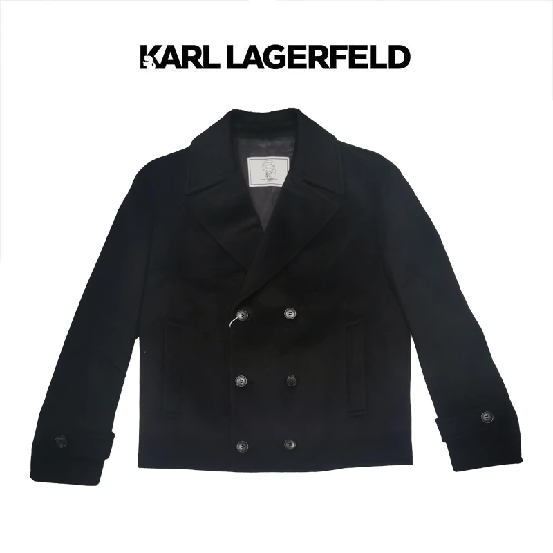 【官方男装】KARL LAGERFELD卡尔拉格斐绵羊毛毛呢夹克1K1D70101003
