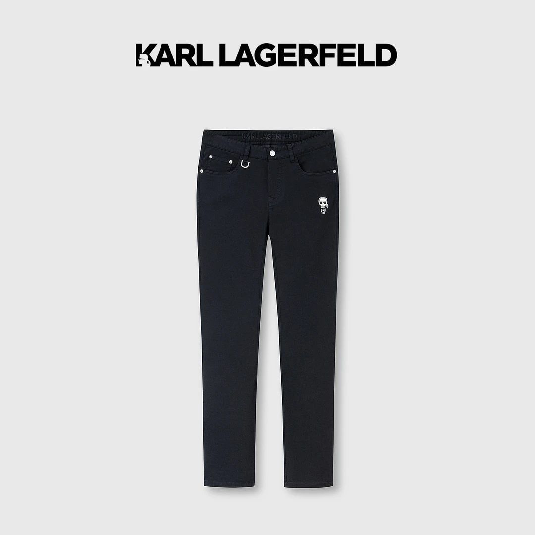 【官方男装】KARL LAGERFELD卡尔拉格斐直筒修身裤子1K1C10402603