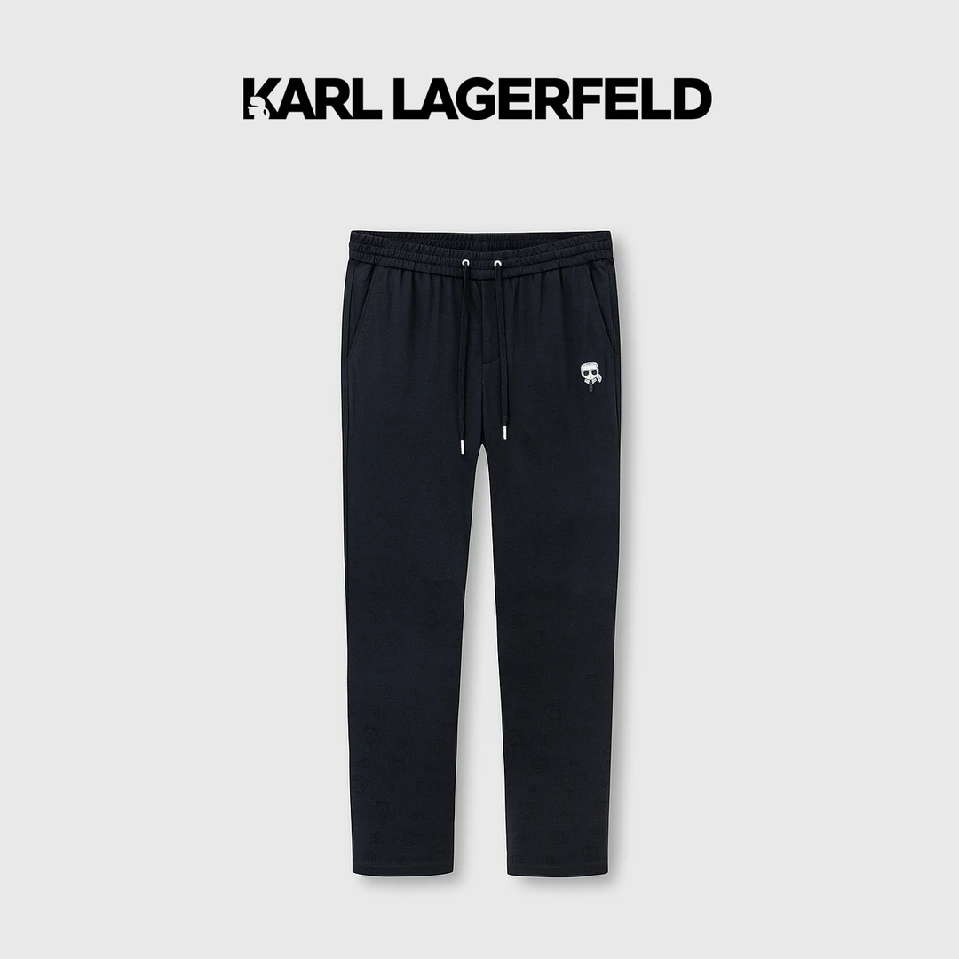 【官方男装】KARL LAGERFELD卡尔拉格斐针织直筒裤男1K1C10405608