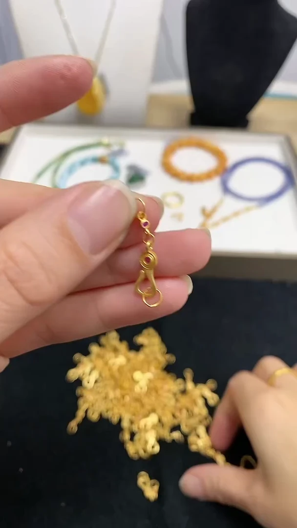 【闪购商品】石榴石颈饰未镶嵌FG5467-石榴石银镶配饰