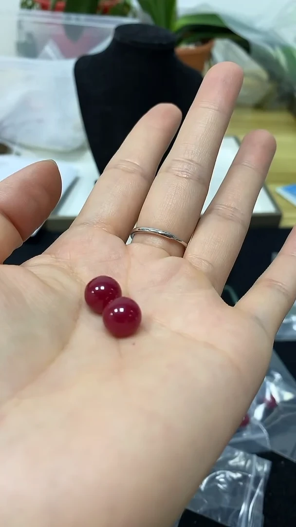 【闪购商品】红宝石颈饰未镶嵌FG4624-红宝石10+通孔单珠