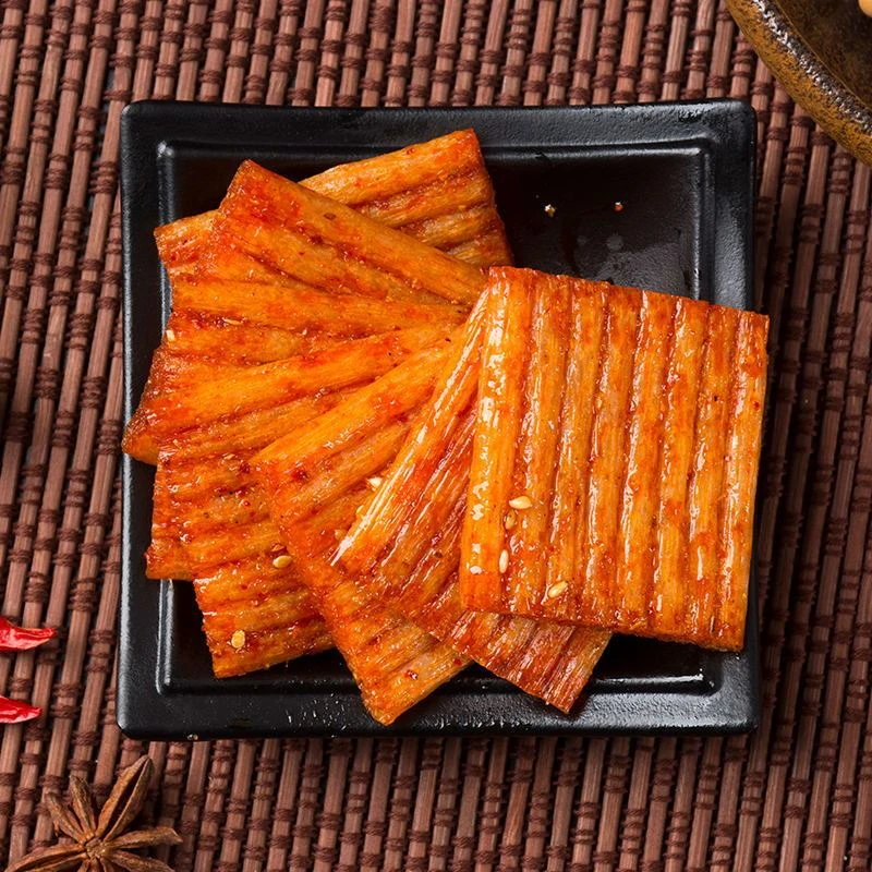 旺财嘴巴香毛劲松亲嘴片香辣片小吃美味道儿时怀旧零食辣条辣片