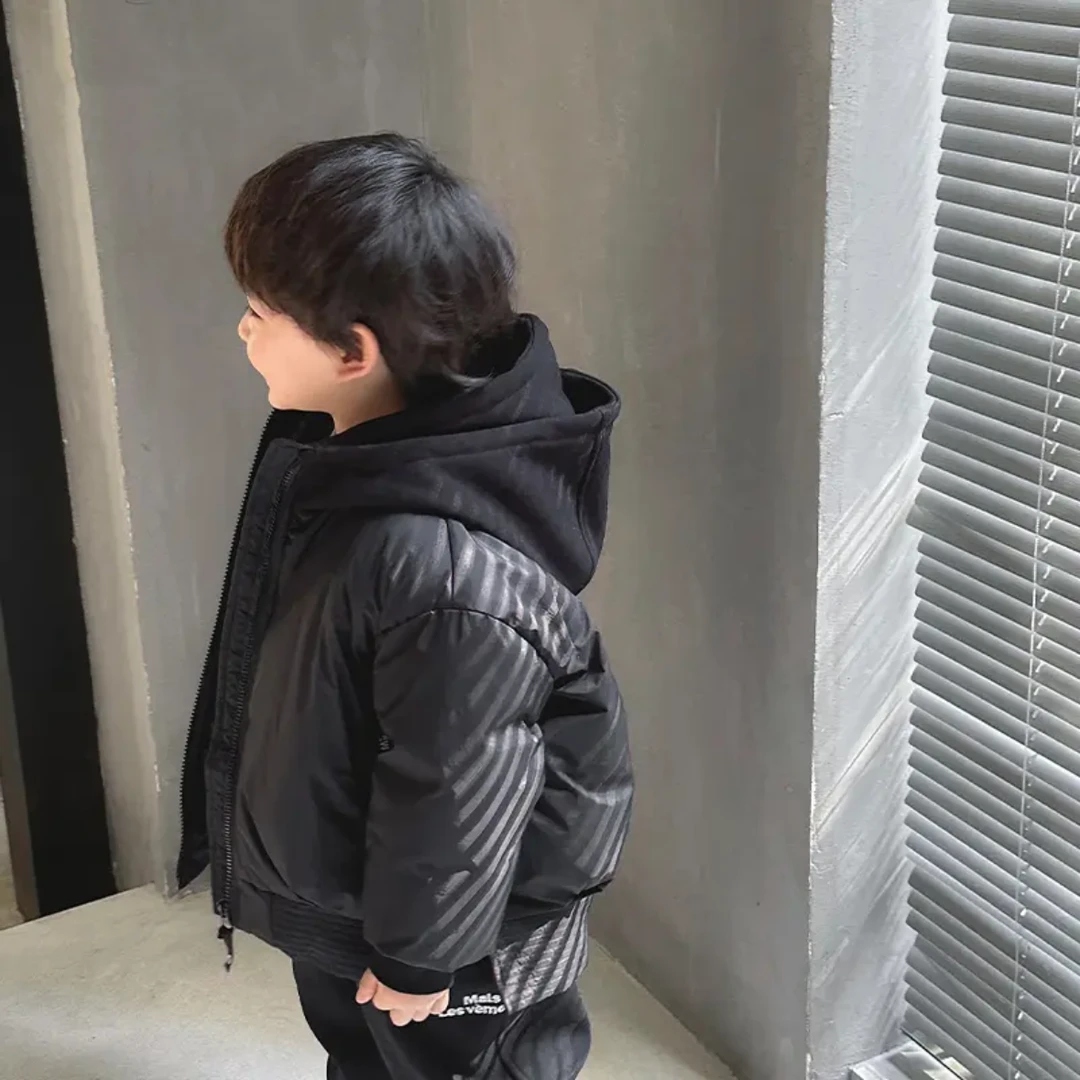 儿童羽绒服韩版秋冬男童女童宝宝连帽外套中小童加厚保暖外穿夹克