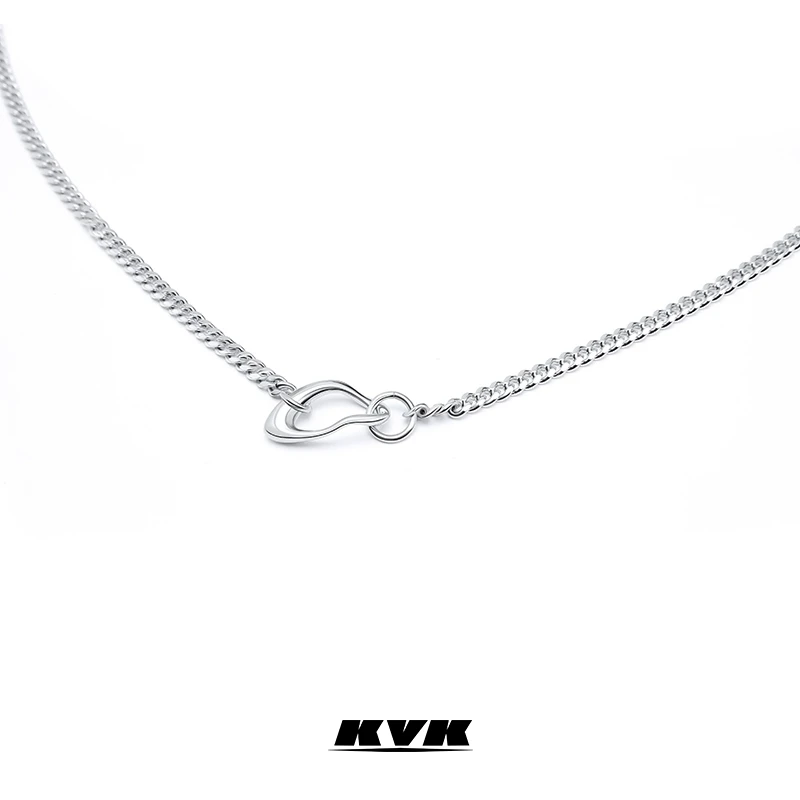 KVK 铜合金项链 小众设计感锁骨链轻奢气质饰品简约高级项链女ins