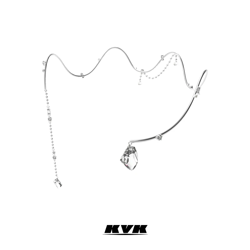 KVK 铜合金项链   CLOUD 云系列水晶颈挂项链