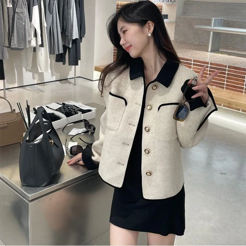 法式轻奢外套名媛小香风春秋时尚韩版淑女小个子短款新款2024现货
