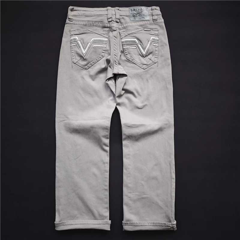 BKE Salvage高端系列美式复古灰色经典百搭微喇牛仔裤男 MT768KIL