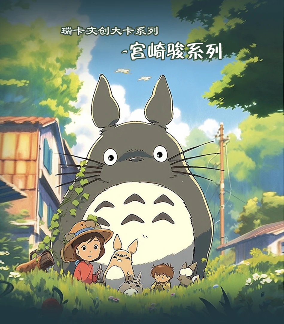 瑞卡文创系列 宫崎骏篇A4大卡 收藏卡牌盲盒【下单默认代拆】