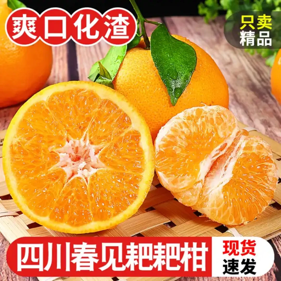 CN四川春见耙耙柑新鲜现摘现发香甜多汁农家果园食用丑桔当季水果