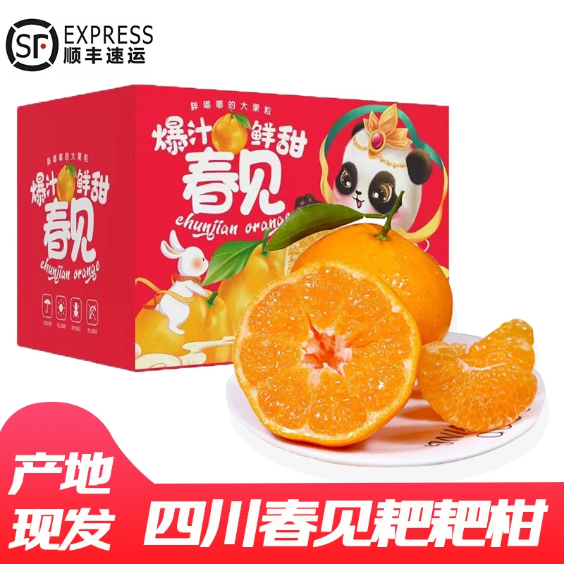 FL【顺丰快递】四川蒲江春见耙耙柑柑橘新鲜爆汁多汁爽口细腻自然熟