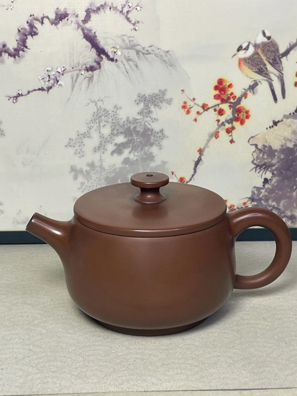 光素器大口汉瓦壶230-250cc左右全手工原矿泥料