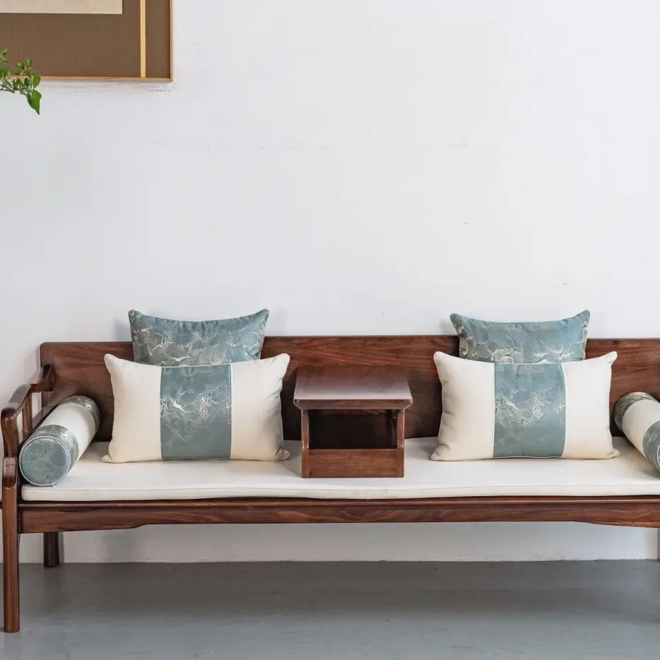 经典乌金木中式罗汉床197-72-61简约大方舒适实用新中式茶几客厅