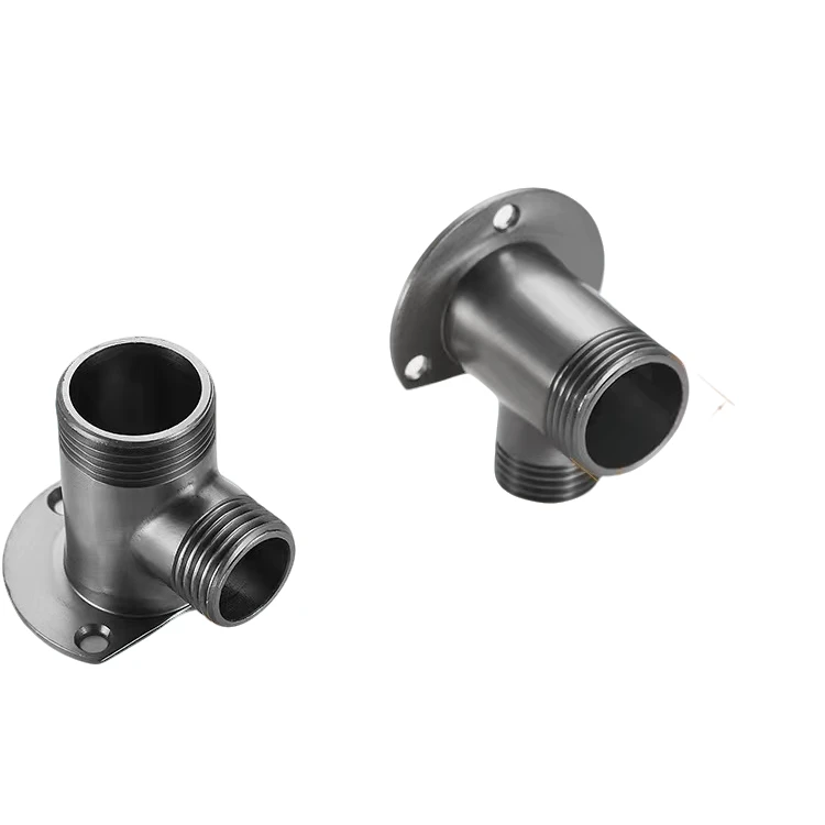 明装花洒底座明转暗接头转换头混水阀暗转明配件淋浴明暗转接头