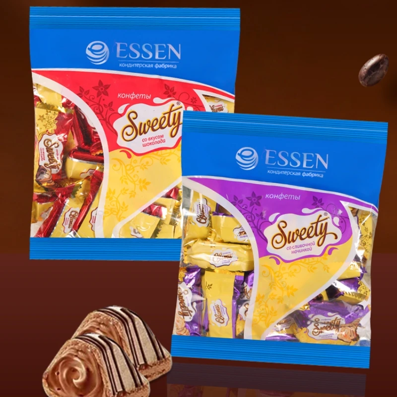 俄罗斯进口贵族巧克力奶油威化糖500克