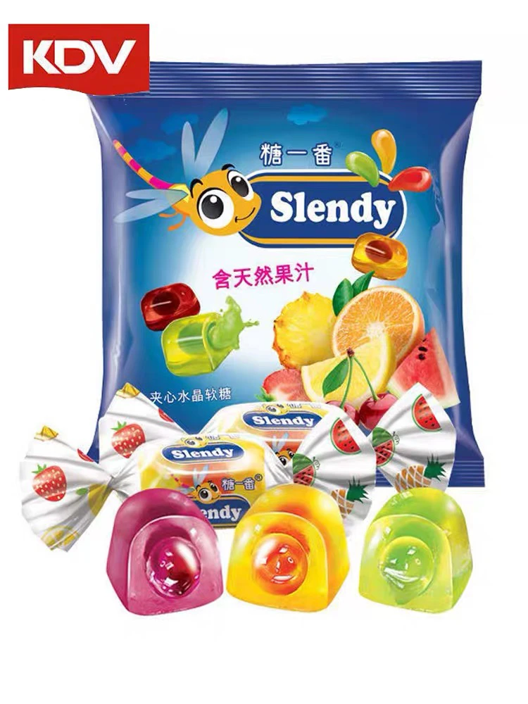 俄罗斯进口小蜻蜓果汁夹心软糖500克