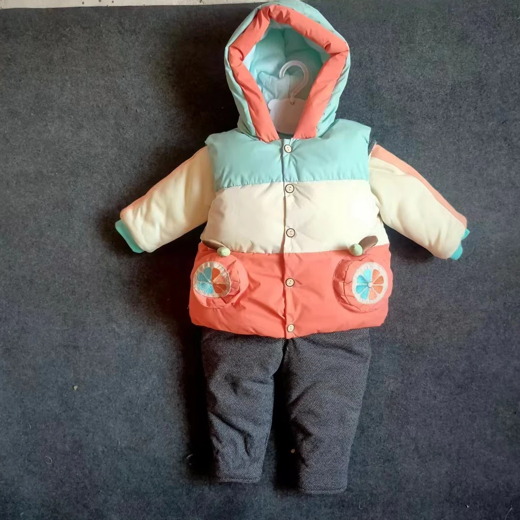 两用档背带外出棉服三件套