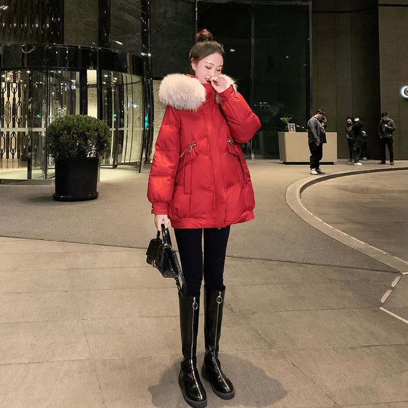 波司澄新款2023羽绒服羽绒服女冬季中长款时尚洋气爆款宽松袄加厚
