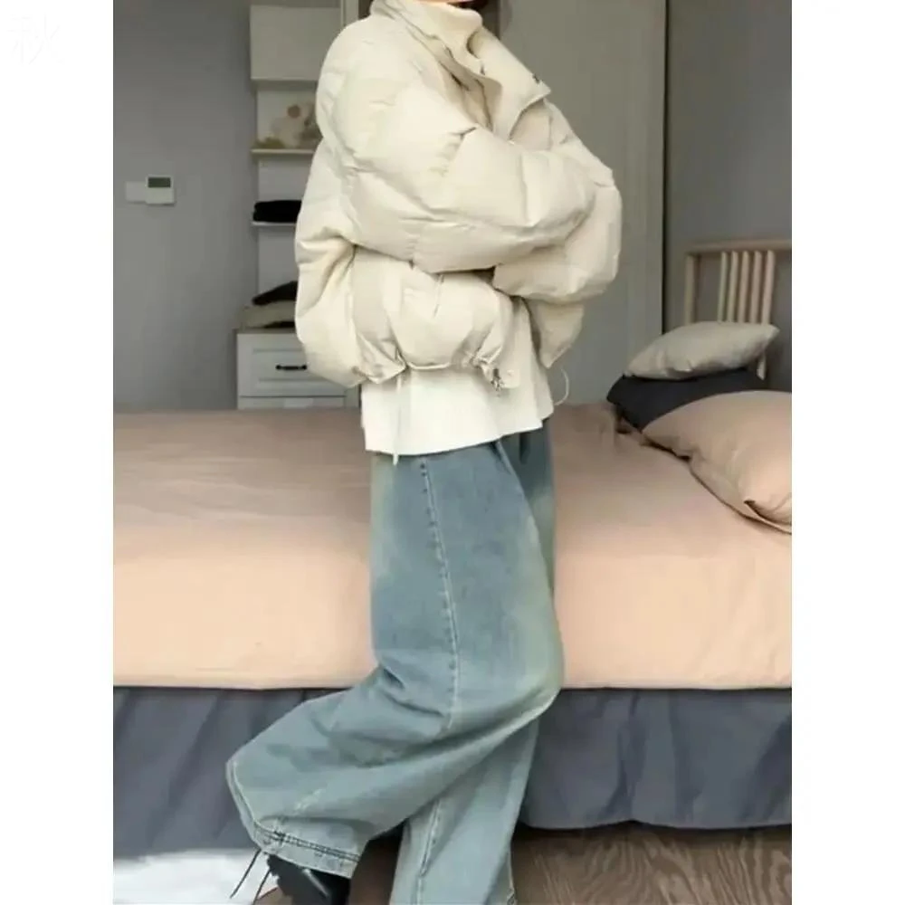 秋季2023年新款短款袄冬季羽服女oversize外套小个子面包服显瘦