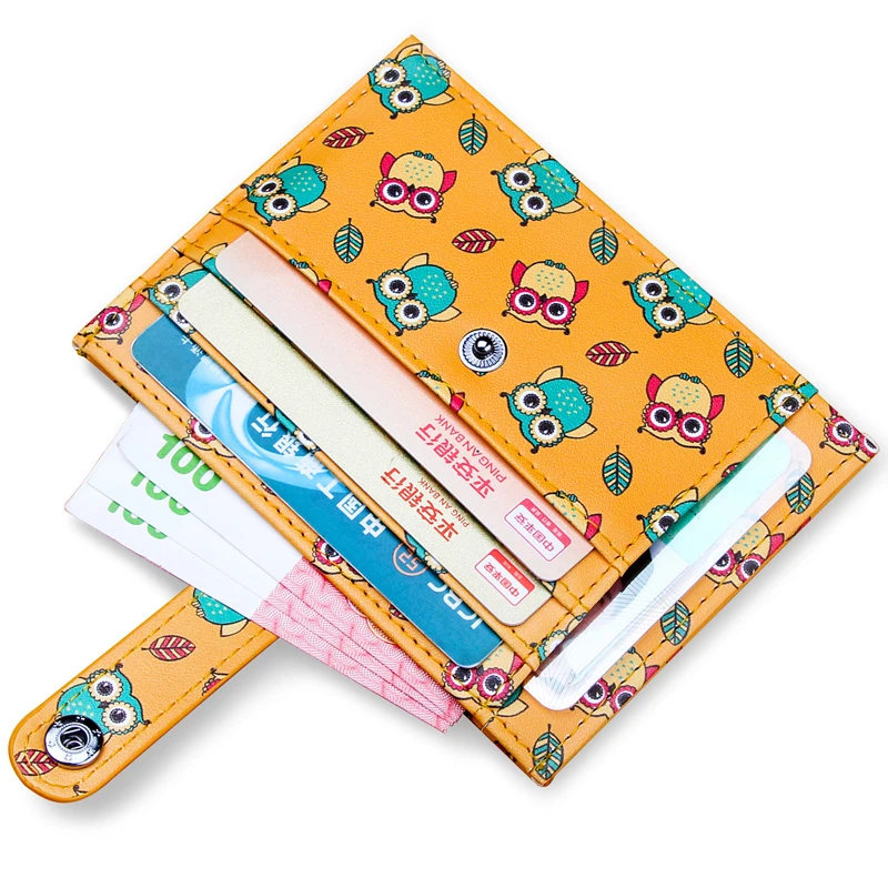 卡包女式小巧卡片套超薄精致银行卡夹可爱卡袋迷你卡片包卡通简约