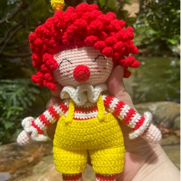 钥匙扣挂件 毛线钩织玩偶