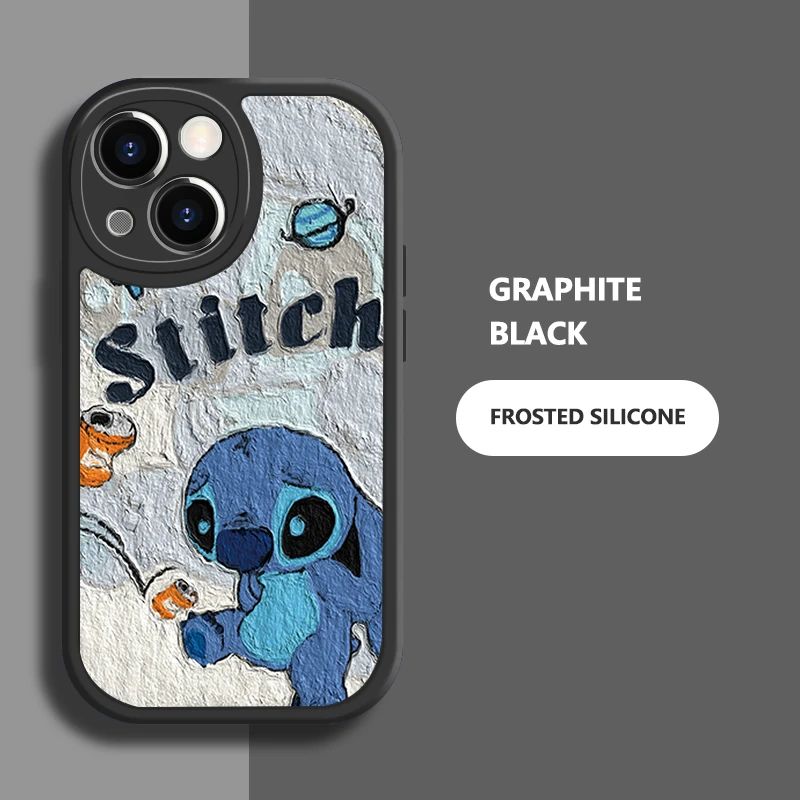 075史迪仔适用苹果手机壳15promax/全包iphone14/13/12防摔硅胶16