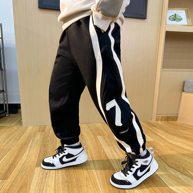 CK2093男童春秋休闲运动裤子卫裤中大童长裤洋气春秋款宽松裤子