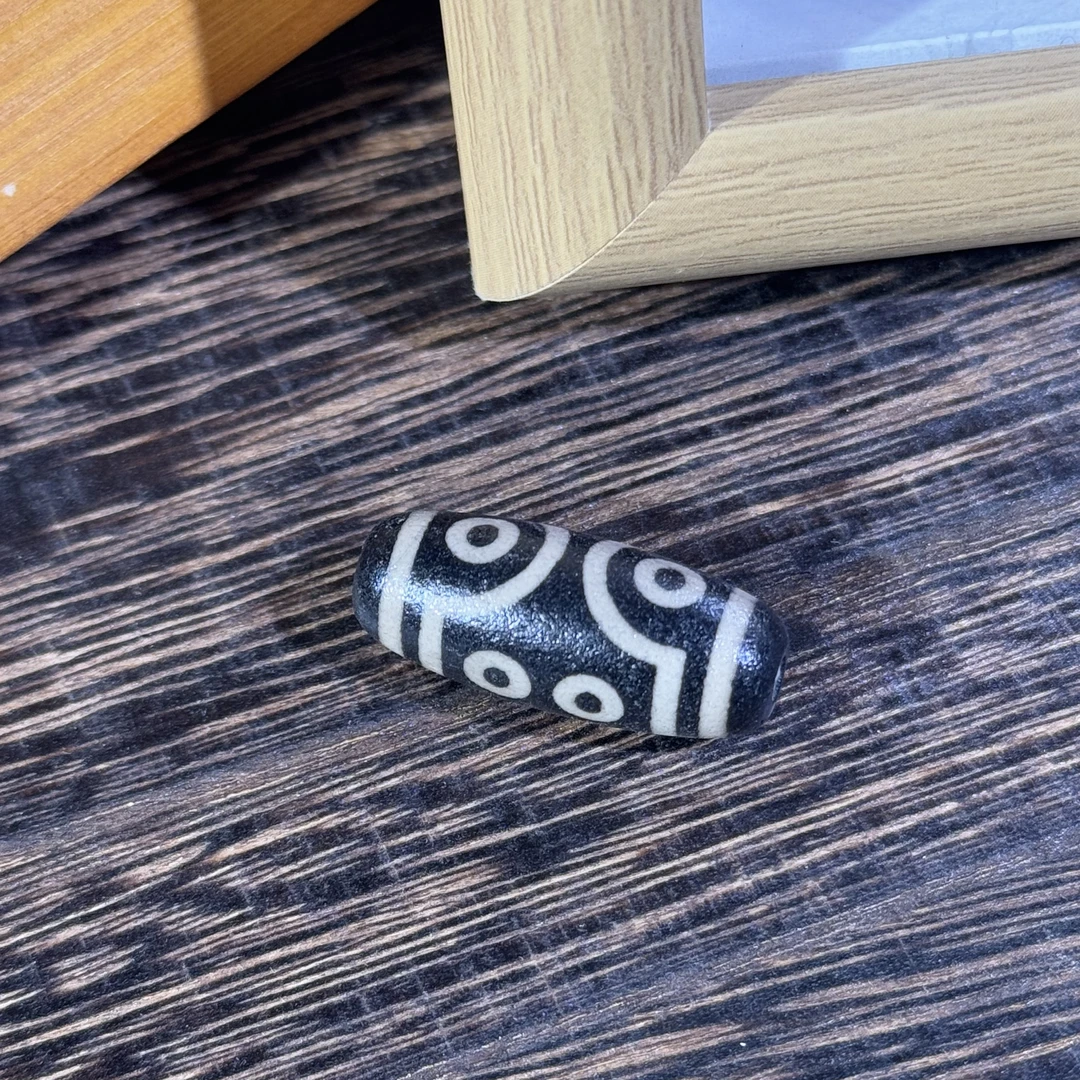 新店大漏！七眼天吊坠高仿古珠老料台工（无配绳）