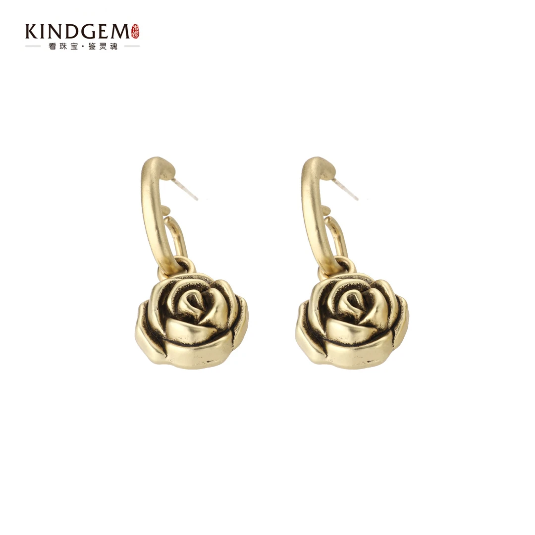 铜合金耳饰 BE177XXEC-24530小众轻奢百搭新款个性简约耳环