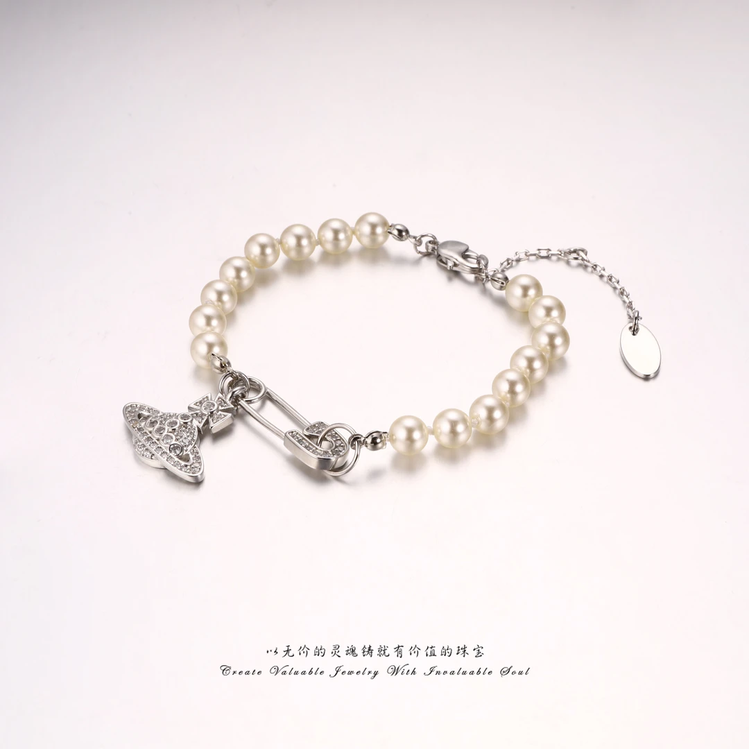 铜合金仿珍珠手链 珠珠气质时尚百搭手链（21cm）KG-C-31747