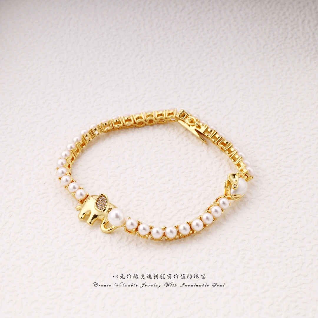 铜合金仿珍珠手链 【RUCHINE】美·珠珠手链（链长19cm） RCH-C-31623