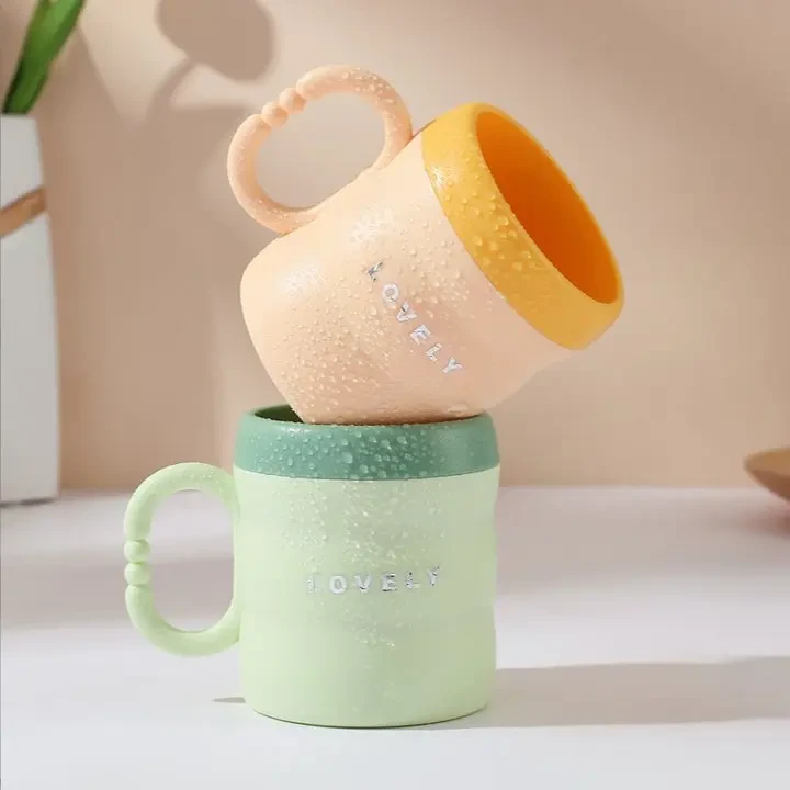 洛诺兔【拍1发4】简约高颜值洗漱口刷牙杯北欧风竹节牙刷杯防摔耐用