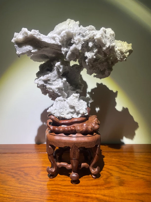 昆石原石精品摆件案头石  高33宽22厚13