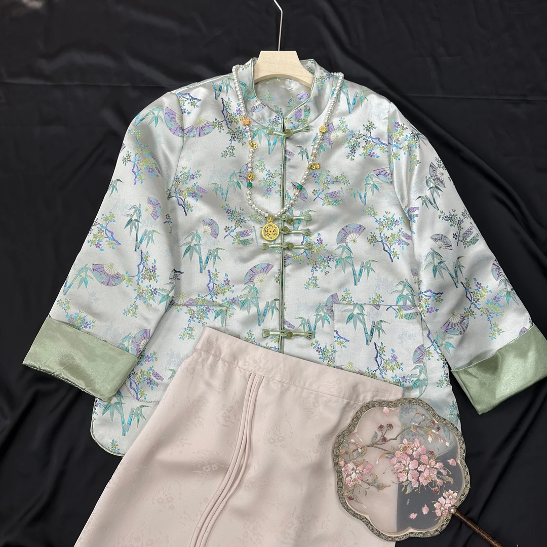 2752《锁云》常熟冬季新款时尚国风新中式百搭复古加棉加厚外套