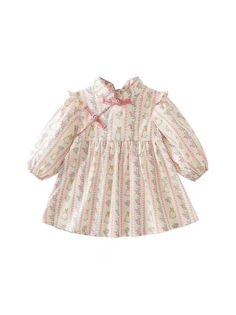 【BaoBao】国风春季连衣裙公主裙周岁裙11009