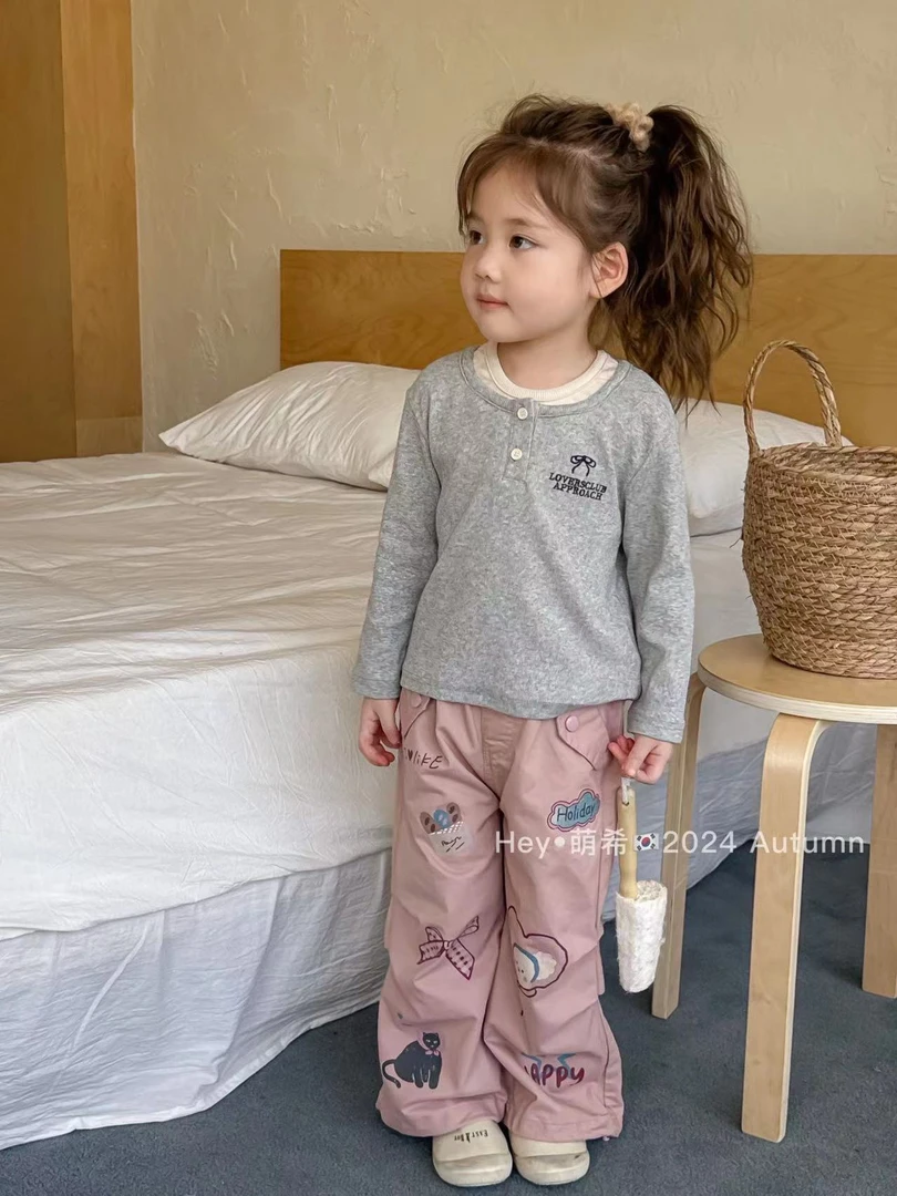 【Bao Bao】秋季柔软透气韩版上衣·Hey萌356