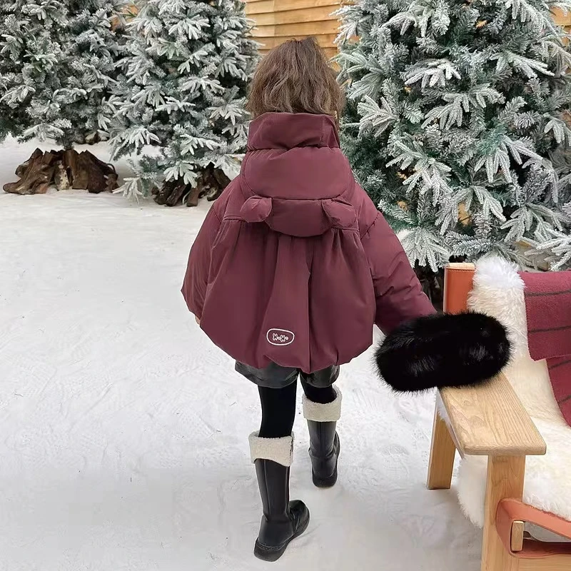 【Bao Bao现货】冬款超可爱女宝宝连帽棉衣8835