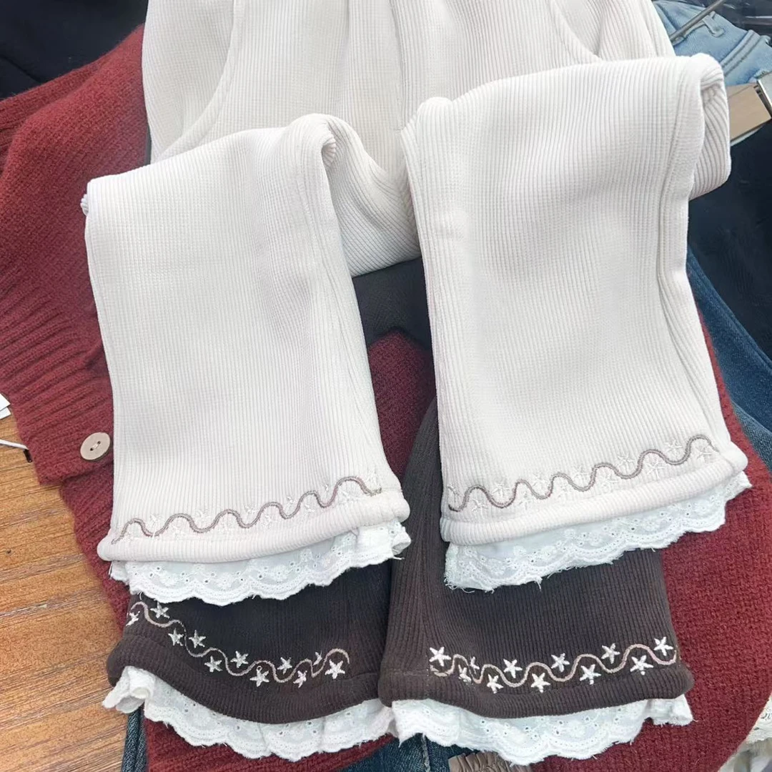 【BaoBao现货】冬款一体绒女童洋气喇叭裤8976