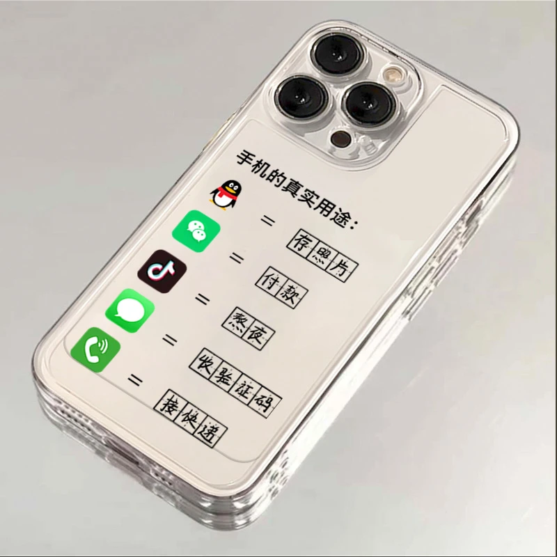 手机的用途手机壳适用于苹果华为小米红米oppovivo全包15个性透明