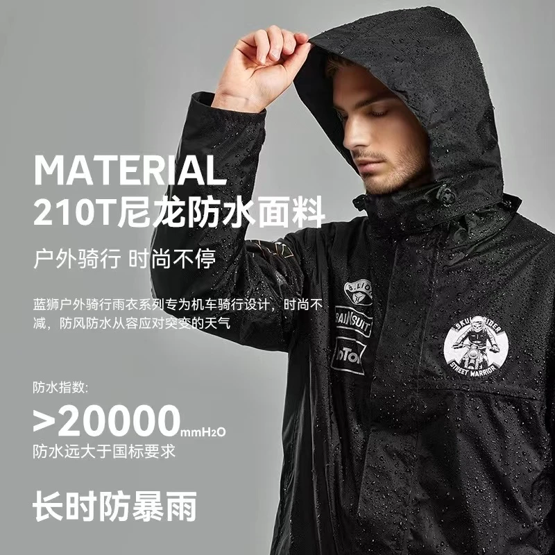 户外钓鱼雨衣雨裤套装分体式夏季防雨冲锋衣加厚防水钓鱼服透气