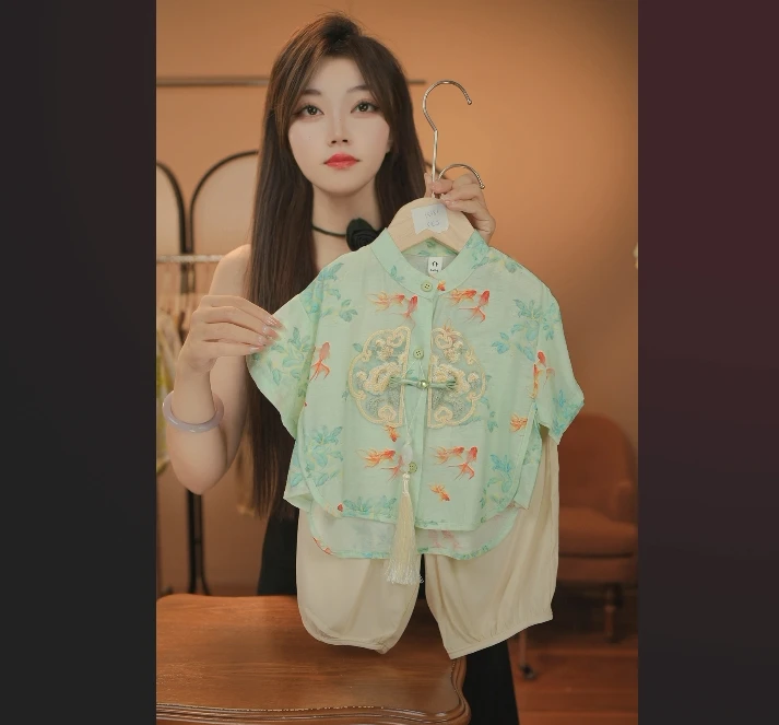 2026夏季新款复古春夏古风中式中国风汉元素绣花套装18621