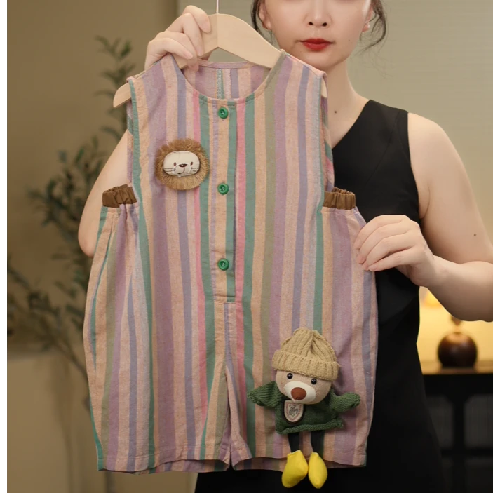 【现货】2025夏新款儿童气质百搭男女童潮流复古韩系儿童套装21567