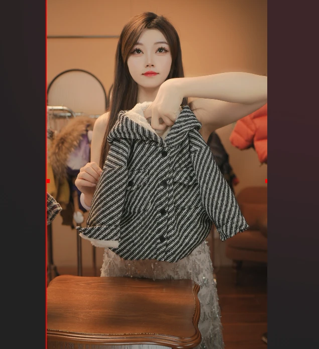 2026儿童外套时尚休闲加厚格纹外套33911