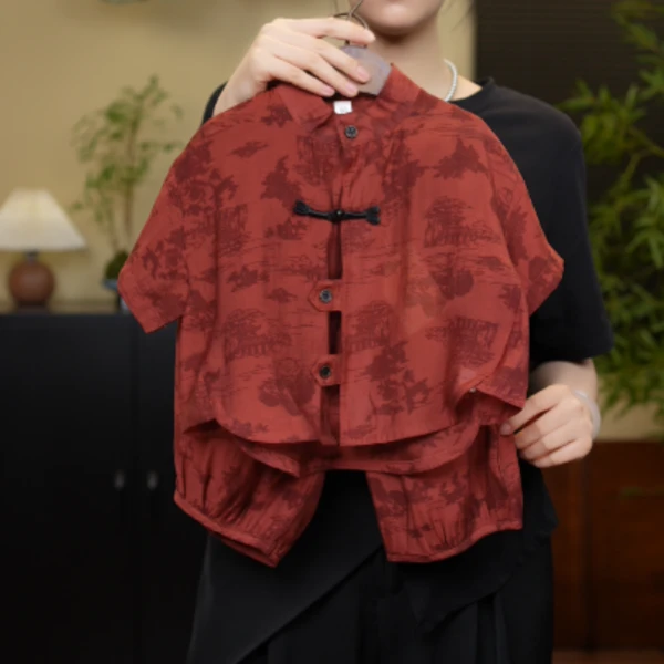 儿童汉服套装2025春夏中国风国潮唐装18593