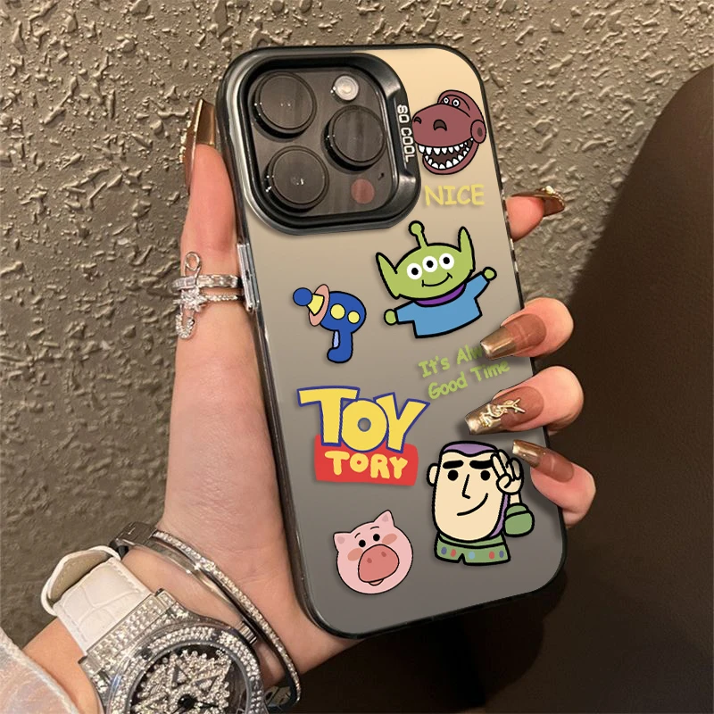 适用于苹果15华为mt60荣耀小米全包vivo彩银手机壳可爱创意