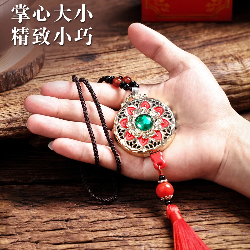 804沁缘中国风蓝牙音箱播放器莲花高清音质小型金属音乐盒送耳机