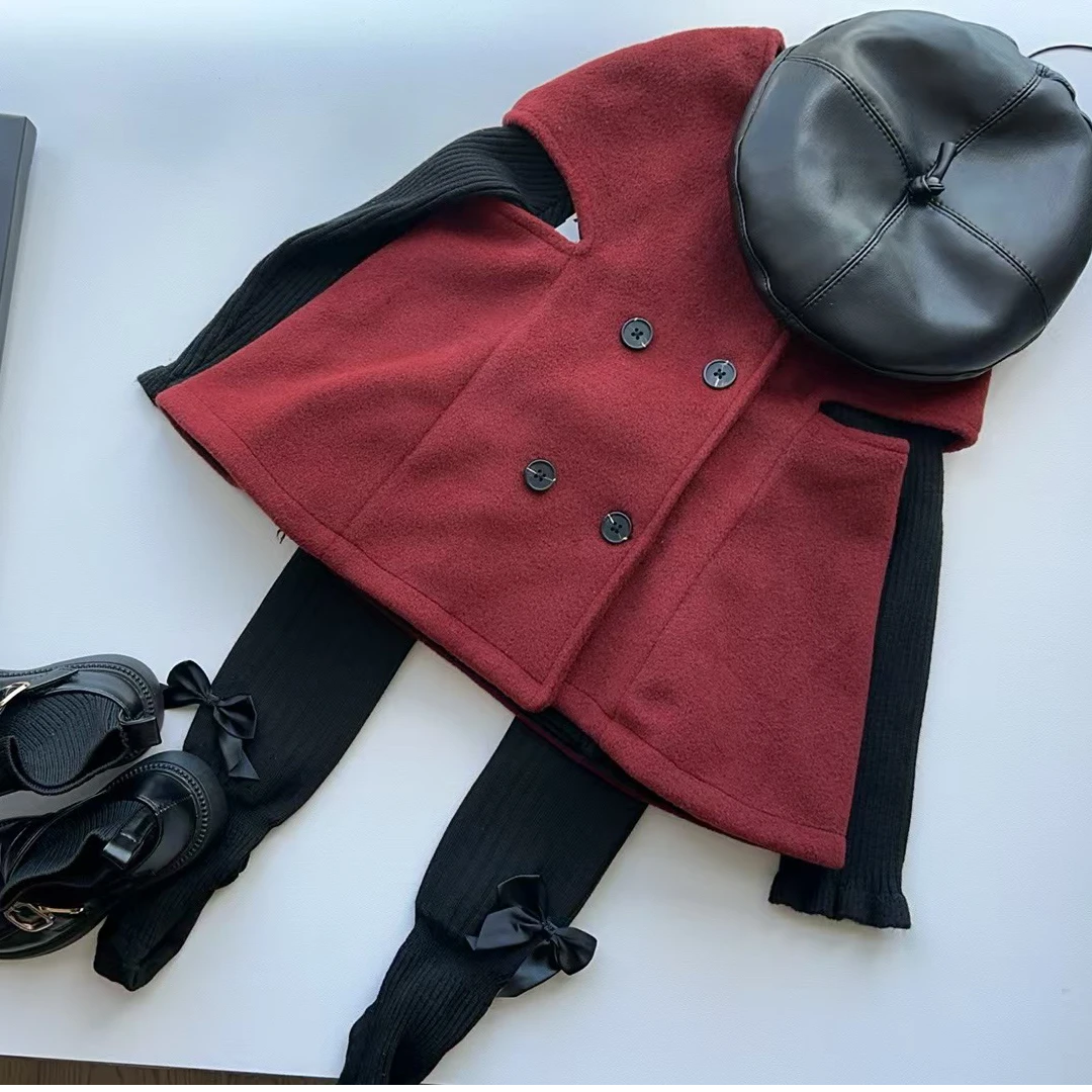 女童连衣裙秋冬款背心公主裙子年服小香风