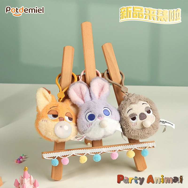 potdemiel迪士尼正版疯狂动物城朱迪尼克闪电泡泡糖挂件 生日礼物