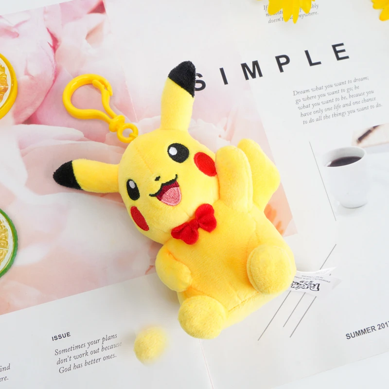 【宝可梦】正版皮卡丘毛绒挂件玩偶毛绒玩具公仔钥匙扣书包挂件