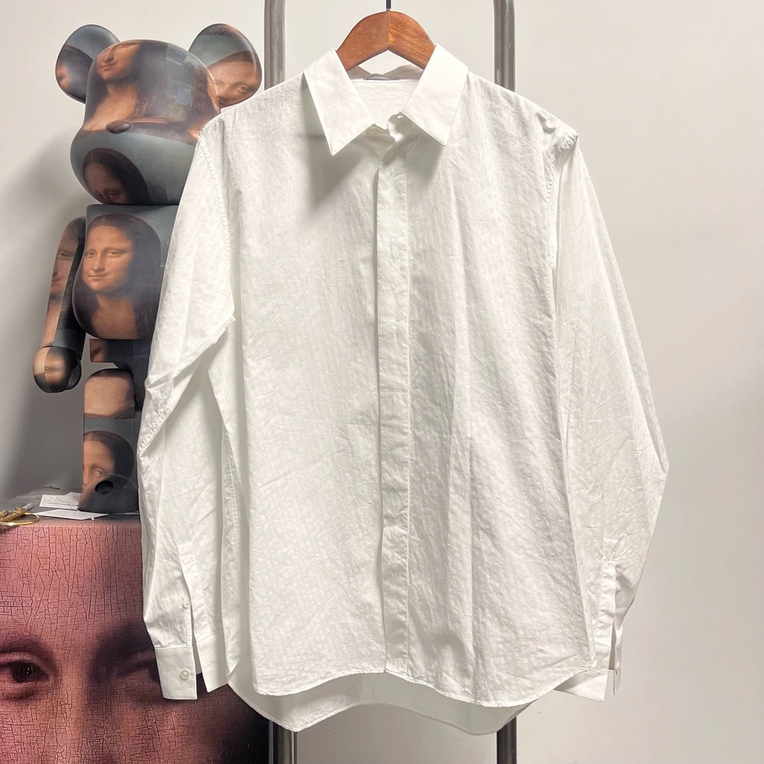 Dior迪奥白色满印衬衫 H0705 尺码:41 衣长70 胸围53 新旧:99新